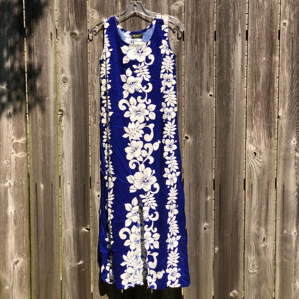 Uluwatu Vintage Hawaiian Maxi Dress